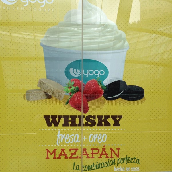 whiskey + fresa + oreo + mazapán, la combinación perfecta en Yogo!