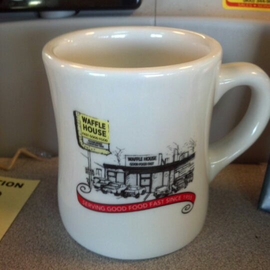 2012 Waffle House Retro Heavy Coffee Mug Cup Serving Good Food Fast Since 1955 