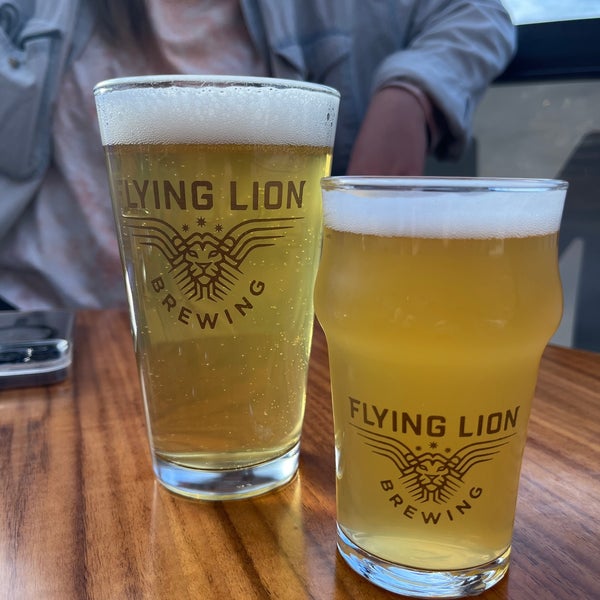 Photo taken at Flying Lion Brewing by Vicki Y. on 4/25/2023