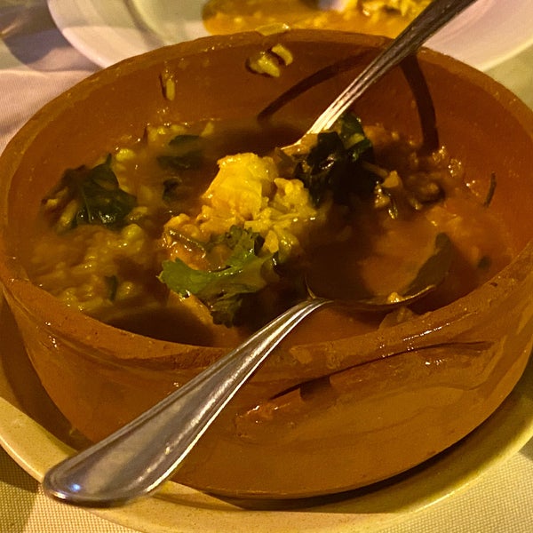 The bacalao was very good. We tried it three ways, with cream and spinach, Spanish rice and the Mozambique stew. The Spanish rice was the best tasting like a soupy paella. The Camel’s baca was good.