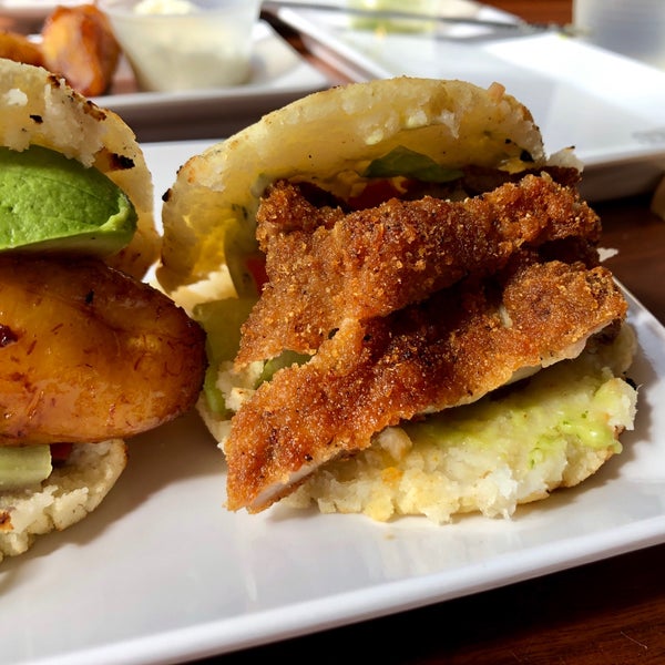 Photo taken at Pica Pica Arepa Kitchen by Lana on 4/29/2019