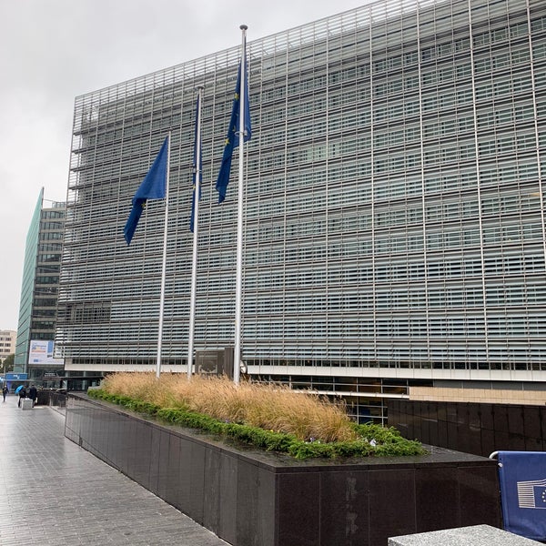 Photo taken at European Commission - Berlaymont by Arman A. on 10/19/2021