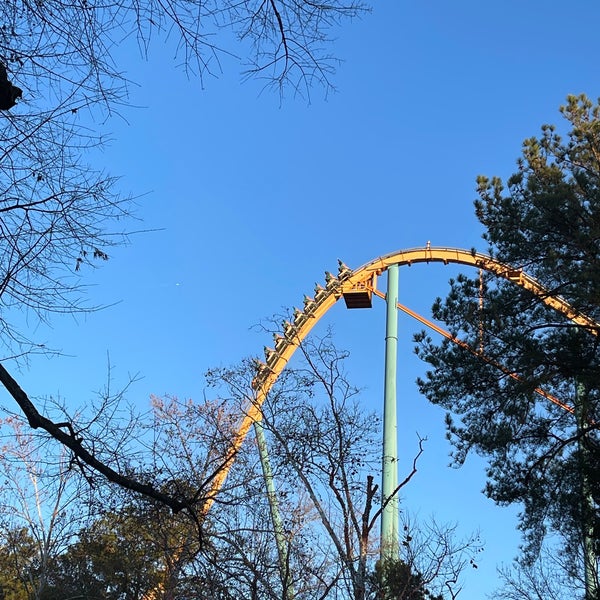 Photo taken at Six Flags Over Georgia by Ahmed on 12/12/2021