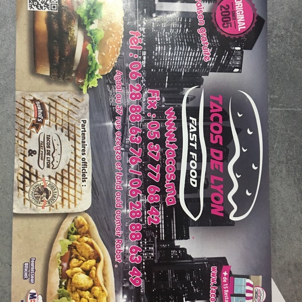Tacos De Lyon Agdal Down Road Fast Food Restaurant In Agdal