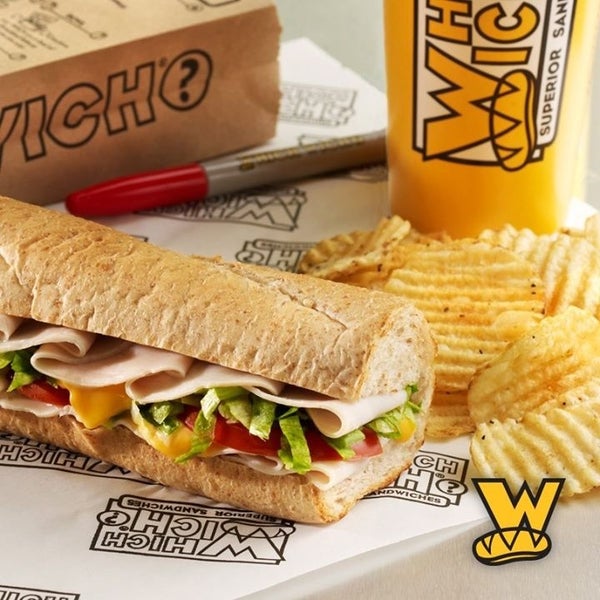 Photo taken at Which Wich? Superior Sandwiches by ALF on 5/21/2013