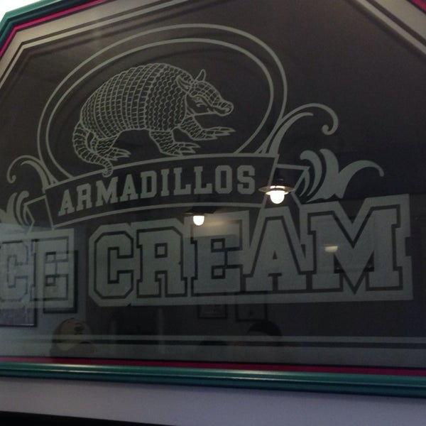 Photo taken at Armadillos Ice Cream Shoppe by David C. on 6/14/2014