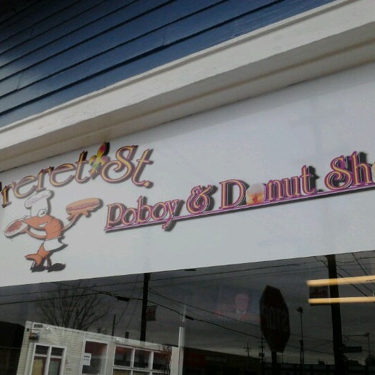 Photo taken at Freret Street Poboys &amp; Donuts by Krystal A. on 2/22/2013
