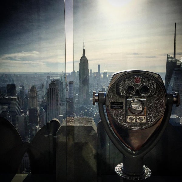 Photo taken at Top of the Rock Observation Deck by Leo G. on 11/27/2015