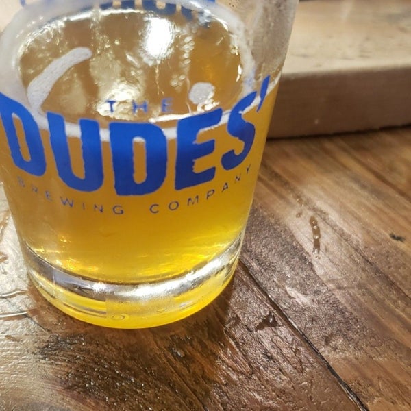 Photo taken at The Dudes&#39; Brewing Company by Philip T. on 7/29/2019