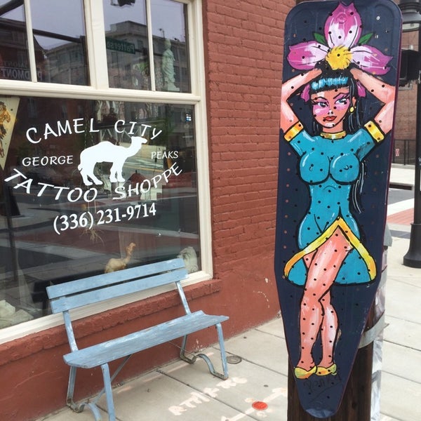 Camel City Tattoo Shoppe, 290 East Fourth Street, Винстон-Салем, NC, camel city...