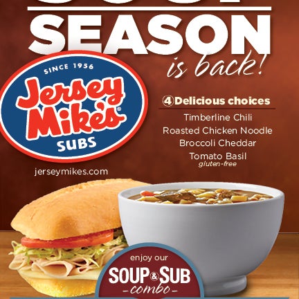 Check out our $5.99 Mini-MIKE Sub & Soup Combo!