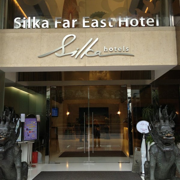 Photo taken at Silka Far East Hotel by Minseok P. on 3/24/2013