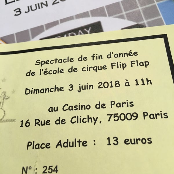 6/3/2018 tarihinde Val S.ziyaretçi tarafından Casino de Paris'de çekilen fotoğraf