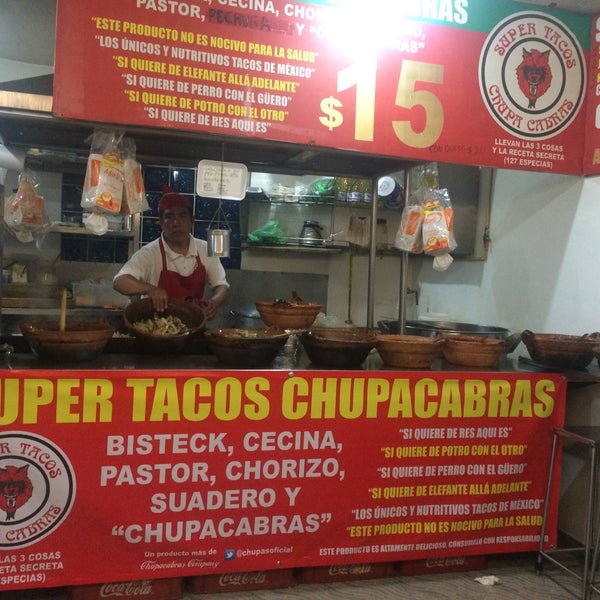 Super Tacos Chupacabras Roma Norte Av chapultepec