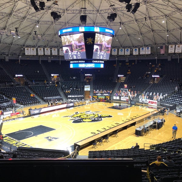Photo taken at Charles Koch Arena by Alex P. on 1/30/2021