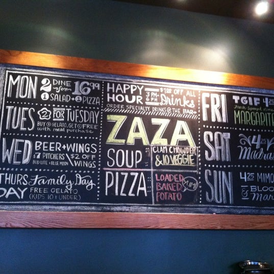 Photo taken at ZAZA Fine Salad &amp; Wood Oven Pizza Co. by Mathieu H. on 12/4/2012