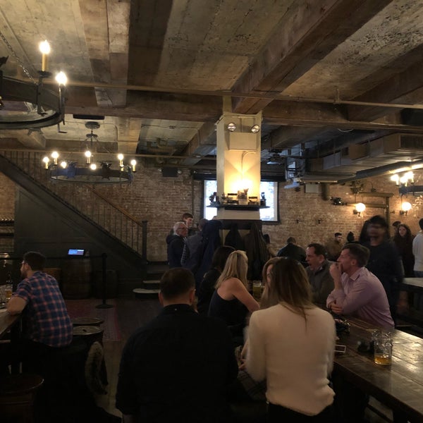 Photo taken at Flatiron Hall Restaurant and Beer Cellar by Varshith A. on 2/9/2019