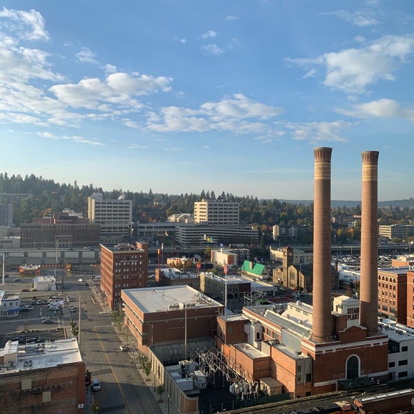 Photo taken at The Davenport Tower, Autograph Collection by Casey on 10/14/2019