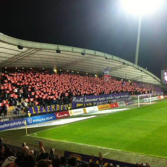 Photo taken at Stadion Ljudski Vrt by Mitja P. on 10/20/2012