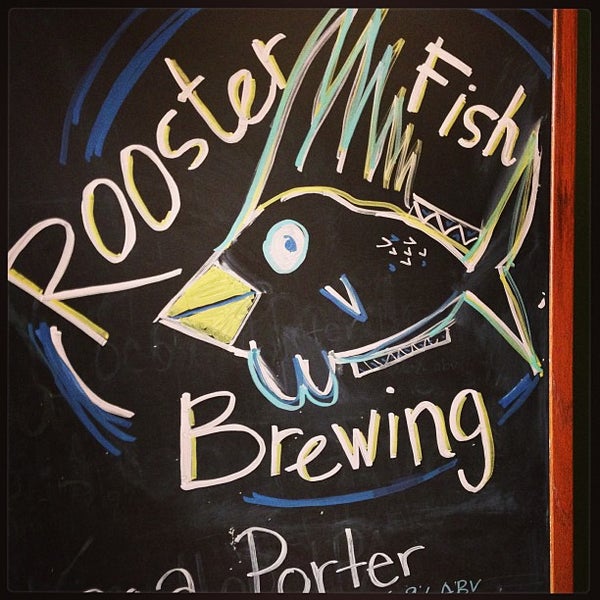 Photo taken at Rooster Fish Brewing Pub by Garrett S. on 7/14/2013