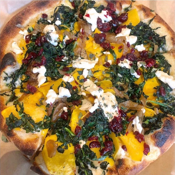 Really good options for the plant-based, vegan or vegetarian eater. They have vegan chorizo tacos, and an incredible pizza with squash and almond ricotta.