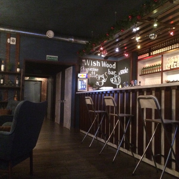 Photo taken at Wish Wood Bar &amp; Smoke by Anton G. on 2/10/2015