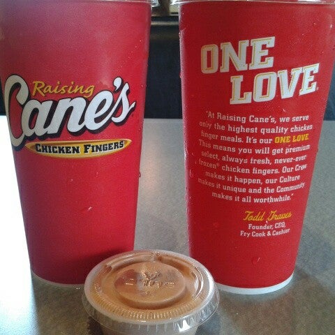 Photo taken at Raising Cane&#39;s Chicken Fingers by Carrie J. on 3/30/2013