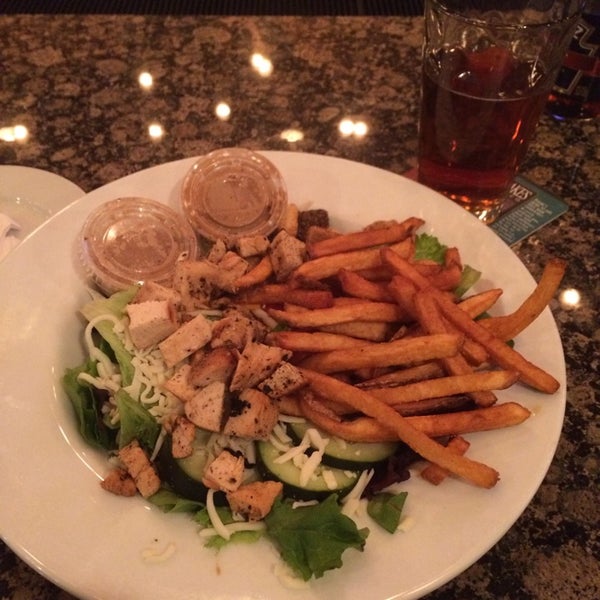 Chicken salads are yummy, get the house dressing!