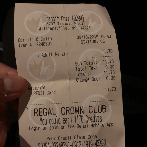 Regal Transit Center & IMAX 6707 Transit Road