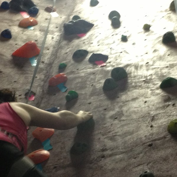 Photo taken at Brooklyn Boulders by Anastasia S. on 4/21/2013