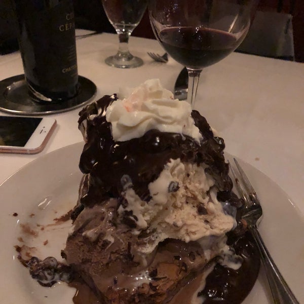 The bone in strip was excellent!  Fresh bread & jacket potato were delicious.  Tried the brownie sundae with 6 scoops of ice cream, definitely for 2 people, maybe 3!  Now our new favorite steakhouse.