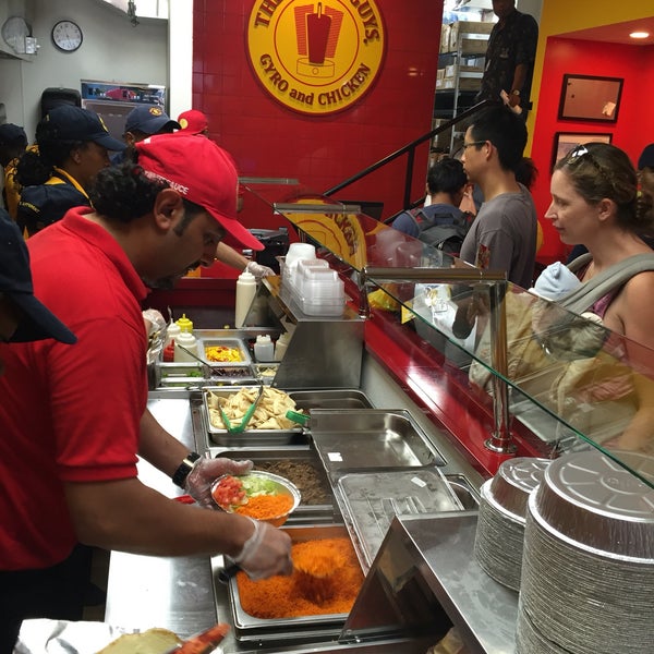 Photo taken at The Halal Guys by Brian R. on 9/16/2016
