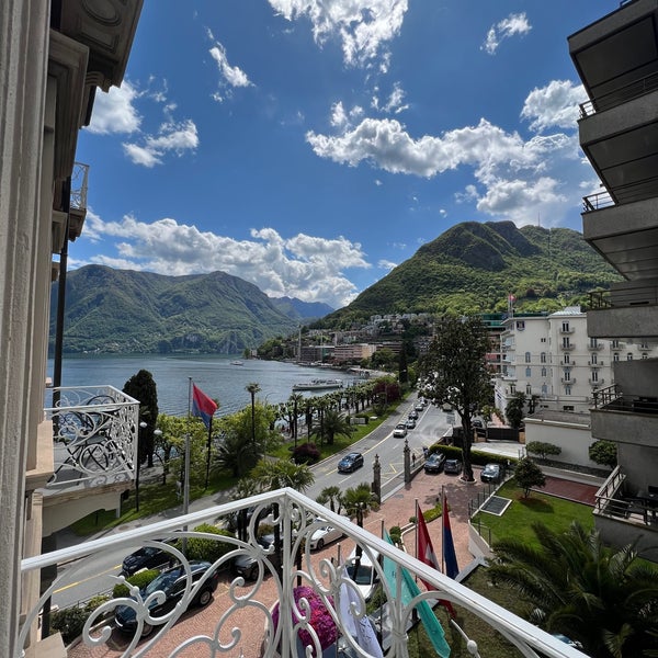 Photo taken at Hotel Splendide Royal Lugano by Yazeed on 4/25/2023