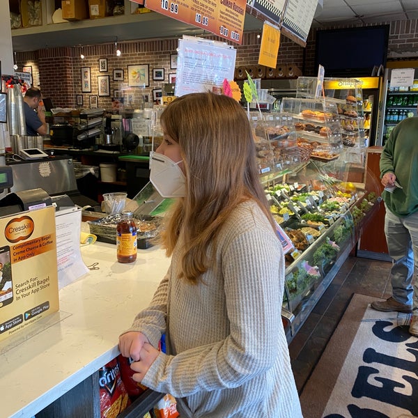 Photo taken at Cresskill Hot Bagels &amp; Café by Michael L. on 3/27/2020