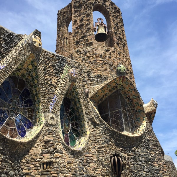 Photo taken at Cripta Gaudí by Fernanda N. on 8/13/2017