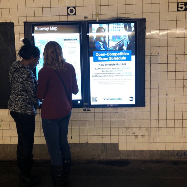 Das Foto wurde bei MTA Subway - 50th St (C/E) von Faye M. am 3/3/2019 aufgenommen
