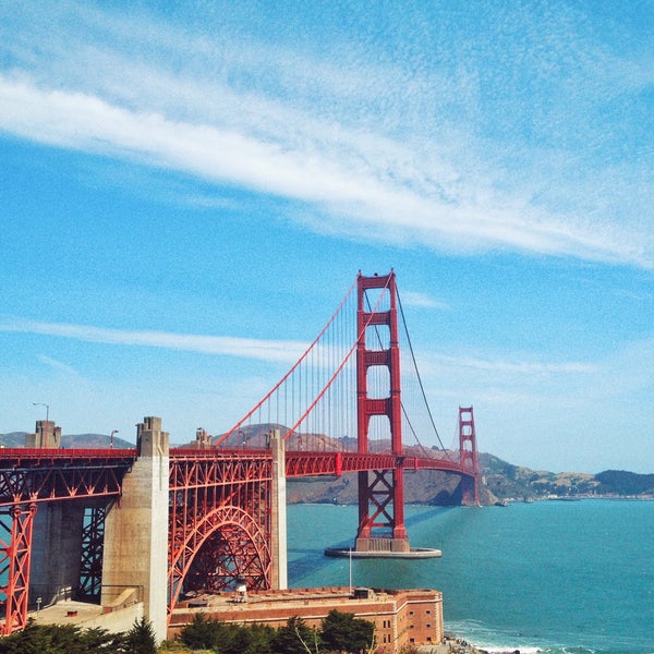 Photo taken at *CLOSED* Golden Gate Bridge Walking Tour by Stefa W. on 10/20/2018