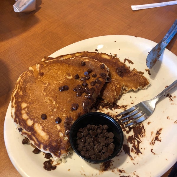 My Pancakes were fluffy and delicious, and my picky eater devoured her HUGE kids pancakes.