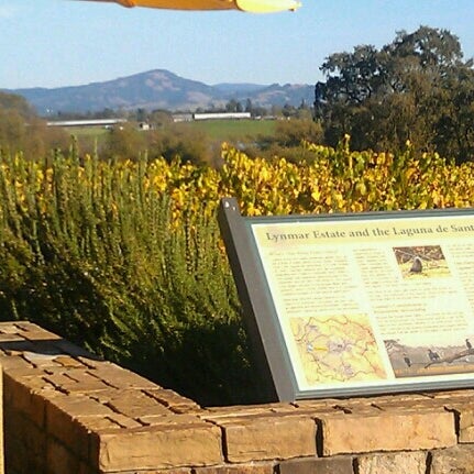 Photo taken at Lynmar Estate Winery by Alicia C. on 11/4/2012