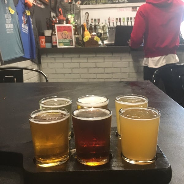 Photo taken at No Clue Craft Brewery by Dan G. on 5/4/2018