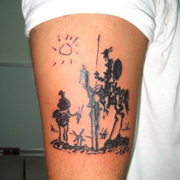 Don Quixote Tattoo on Arm  Best Tattoo Ideas Gallery