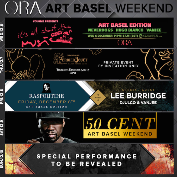 Ora Nightclub has a packed weekend of events and performances, including Raspoutine on Friday, 50 Cent on Saturday and a special performance to be revealed on Sunday. Get tickets at the link below.