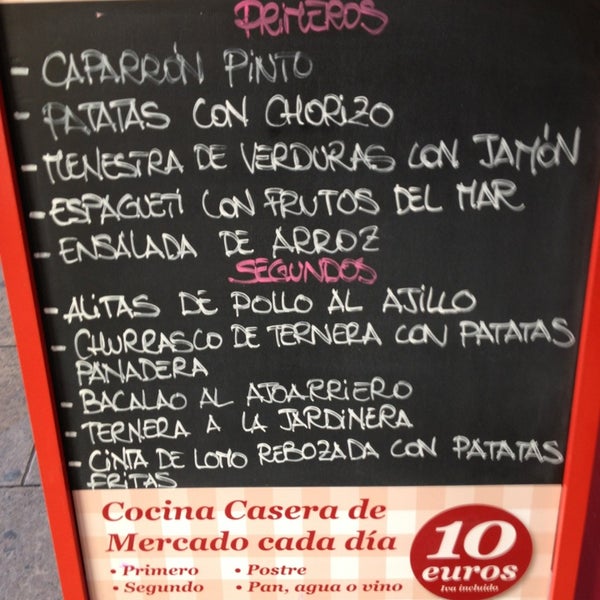 Menú del día 10 euros