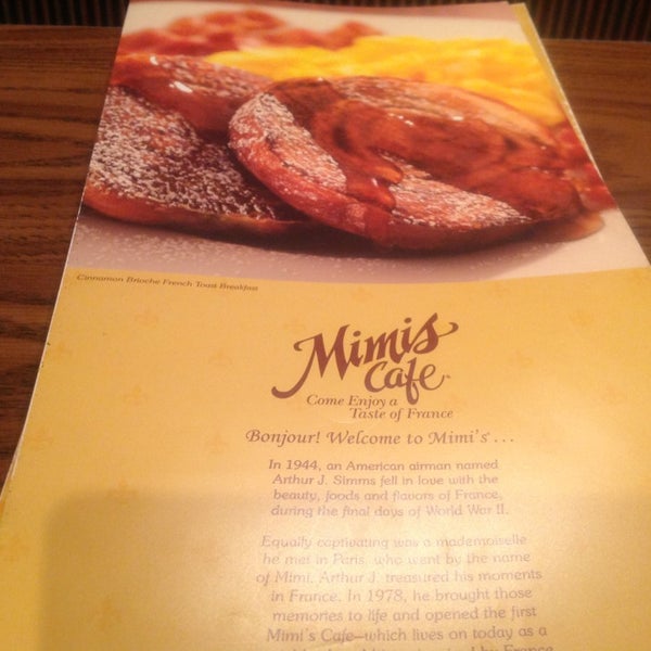 รูปภาพถ่ายที่ Mimi&#39;s Cafe โดย Sally D. เมื่อ 8/5/2013