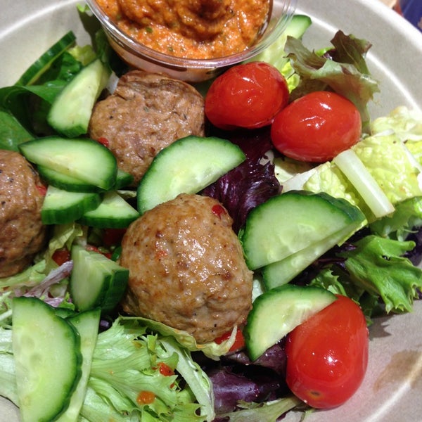The Lamb Harissa meatballs are delicious. Try it on salad or any of their other “vessels”.