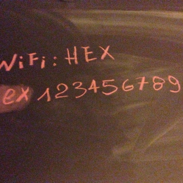 WiFi password