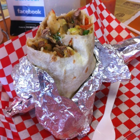 The San Diego - everything you ever wanted outside of a burrito, inside a burrito.