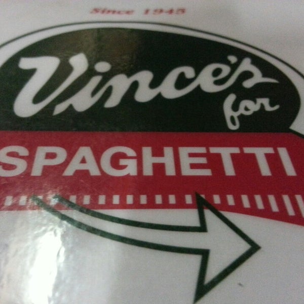 Photo taken at Vince&#39;s Spaghetti by Karl S. on 9/5/2014