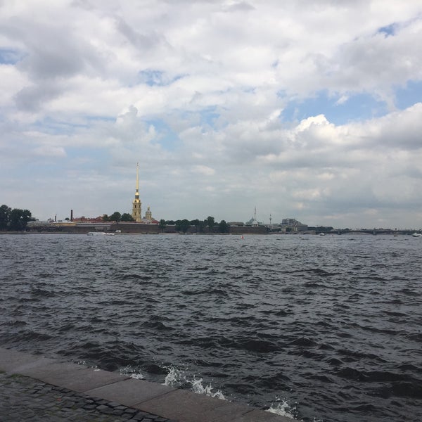 Photo taken at Spit of Vasilievsky Island by Maria B. on 6/26/2015