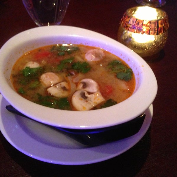 Tom yam soup is very tasty!